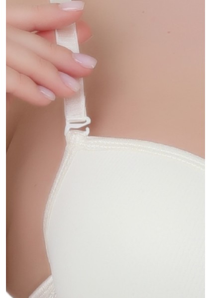 Kadın Balenli Dolgulu Sütyen - Dental Detaylı Şeffaf Sırt Askısı ile Push-Up Etkisi modelleri