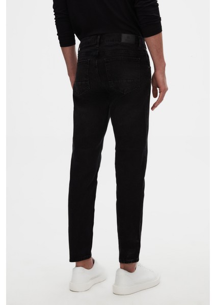 Ds Damat Comfort Fit Siyah Düz Jean Kot Beş Cepli Likralı Yıkamalı Denim Pantolon modelleri