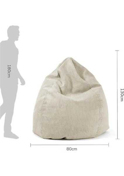 Piremium x xl Armut Koltuk Puf Fitilli Kadife Soft Cord Kumaş