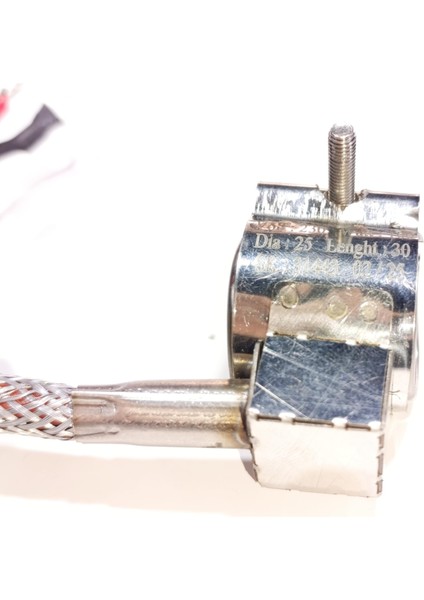 Kelepçe Meme Rezistans 25MM ÇAP-30MM BOY-100W-230V Zırhlı Kablolu modelleri