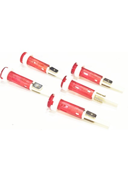 10MM Kırmızı Sinyal Lambası Vidalı Soketli (5 Adet) fiyatları