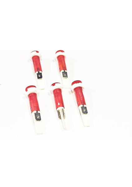 10MM Kırmızı Sinyal Lambası Vidalı Soketli (5 Adet) fırsatları