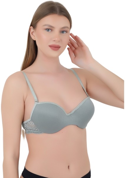 Kadın Balenli Dolgulu Sütyen - Dental Detaylı Şeffaf Sırt Askısı ile Push-Up Etkisi fiyatları