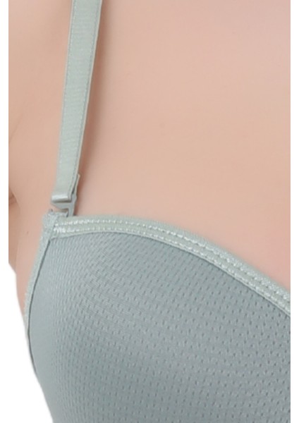 Kadın Balenli Dolgulu Sütyen - Dental Detaylı Şeffaf Sırt Askısı ile Push-Up Etkisi modelleri