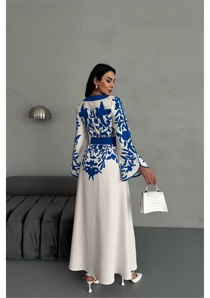 Dipmoda Kadın Atlas Kumaş Düğme Detaylı Elbise DPMS2507 fırsatları