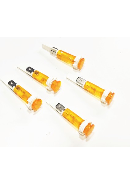 10MM Sarı Sinyal Lambası Vidalı Soketli (5 Adet) fiyatları