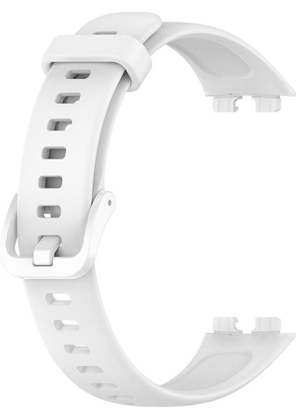 Huawei Band 10 Kordon, Silicone Sport Band Beyaz
