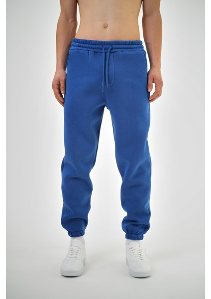 Erkek Jogger Basic Eşofman Altı Saks