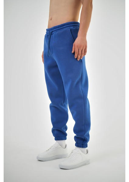 Erkek Jogger Basic Eşofman Altı Saks