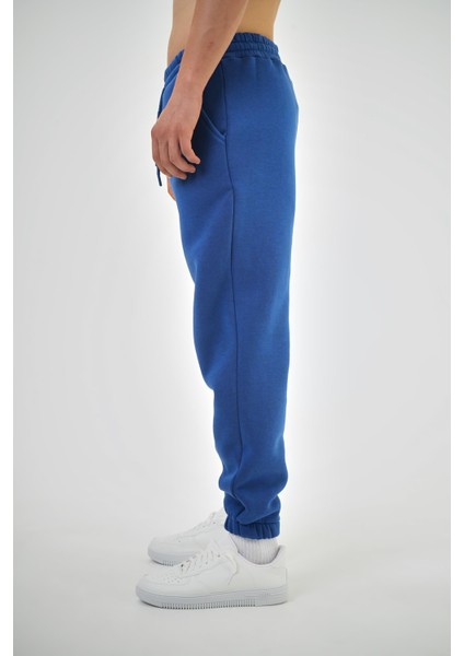 Erkek Jogger Basic Eşofman Altı Saks