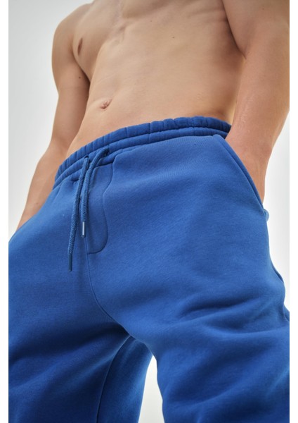 Erkek Jogger Basic Eşofman Altı Saks
