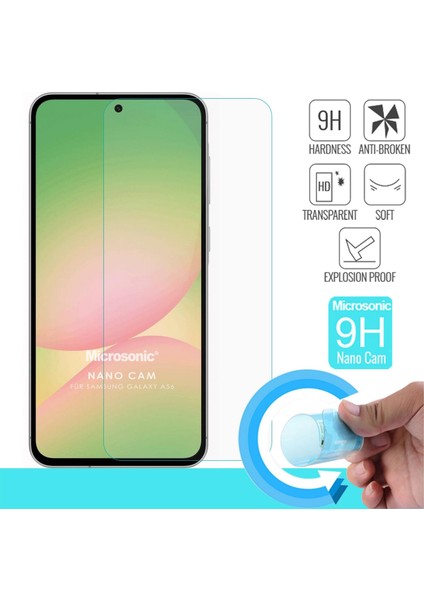 Samsung Galaxy A56 Nano Glass Cam Ekran Koruyucu