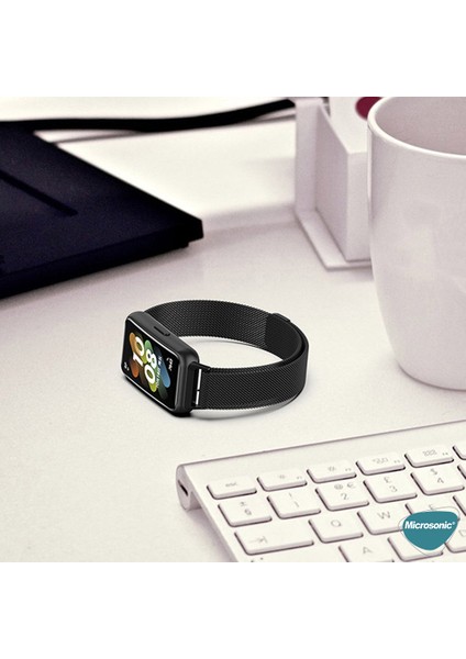 Huawei Band 10 Milanese Loop Kordon Siyah