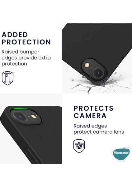 Matte Silicone Apple iPhone 16E Kılıf Siyah