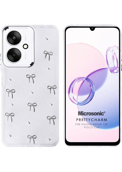 Xiaomi Poco C65 Kılıf Prettycharm Bow
