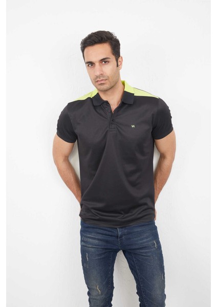 Bandon Polo Erkek Tişört Siyah