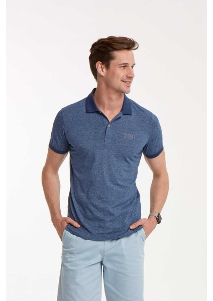Brad Polo Erkek Tişört Indigo