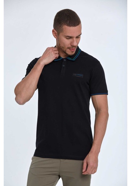Thomas Polo Erkek Tişört Siyah