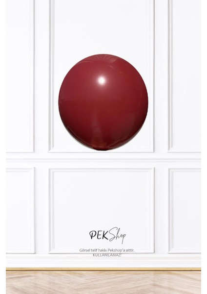 Retro Deep Red Lateks Balon 12 Inç Retro Renk Balonlar 10 Lu