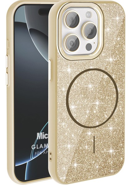 Apple iPhone 15 Pro Max Kılıf Glamgrip Luxe Gold