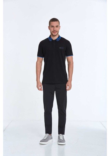 James Polo Erkek Tişört Siyah