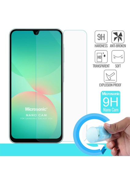 Samsung Galaxy A26 Nano Glass Cam Ekran Koruyucu fiyatları