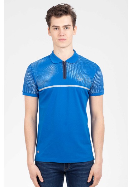 Brenti Polo Erkek Tişört Saks