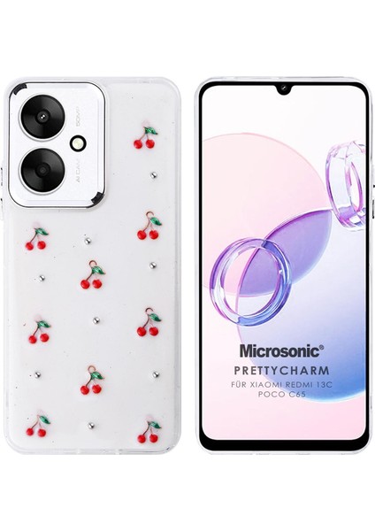 Xiaomi Poco C65 Kılıf Prettycharm Cherry