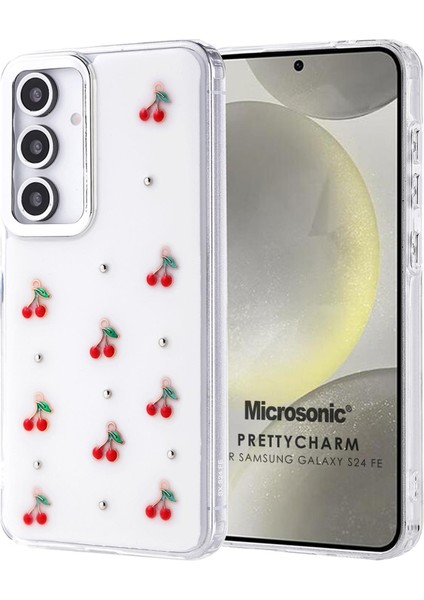 Samsung Galaxy S24 Fe Kılıf Prettycharm Cherry