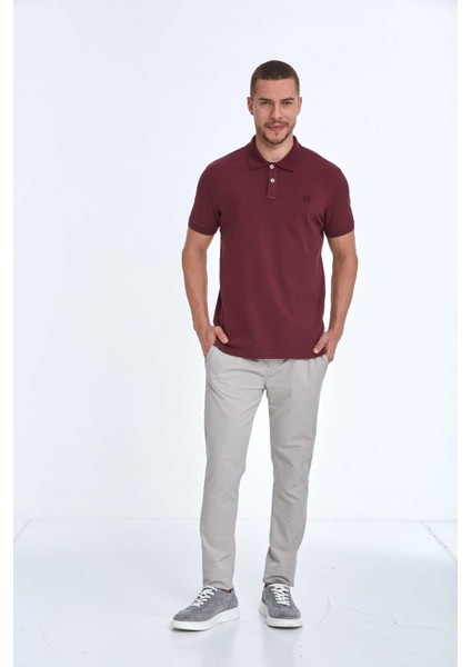 Walker Polo Erkek Tişört Bordo modelleri