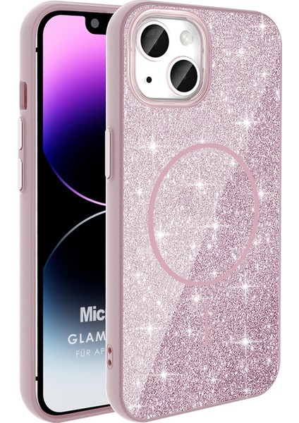 Apple iPhone 14 Kılıf Glamgrip Luxe Pembe