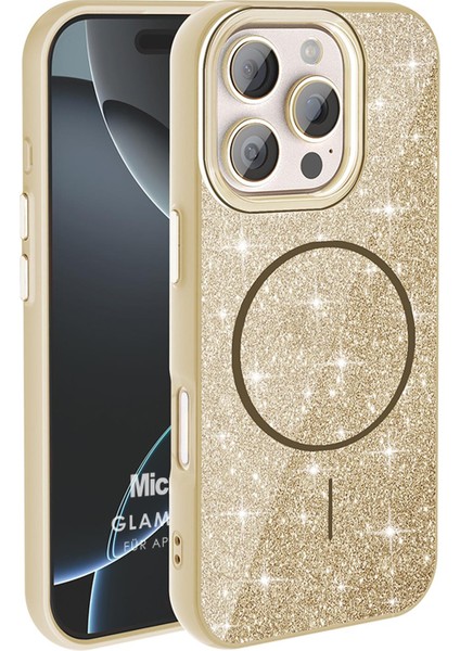 Apple iPhone 16 Pro Max Kılıf Glamgrip Luxe Gold