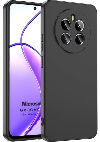 Realme 12 4g Kılıf Groovy Soft Siyah