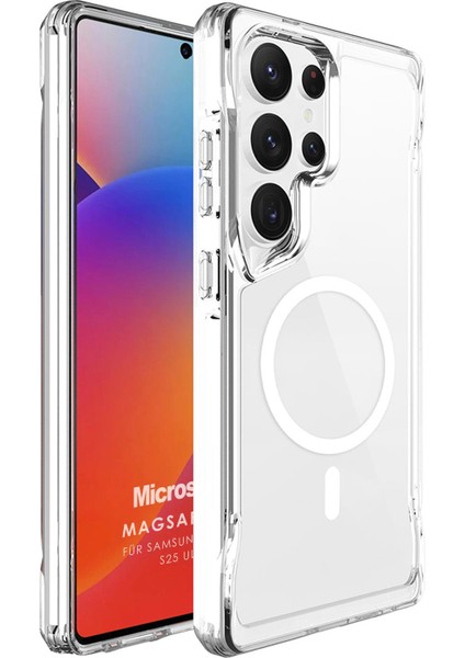 Samsung Galaxy S25 Ultra Kılıf Magsafe Trex Bumper Şeffaf