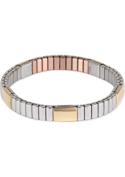 Altın ve Gümüş Tonlarında Çift Renkli Esnek Manyetik Bileklik