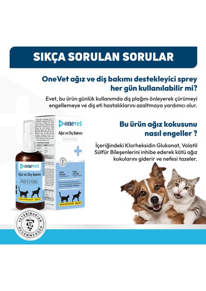 Kedi ve Köpekler Için Ağız ve Diş Bakımı Destekleyici Damla 50 ml