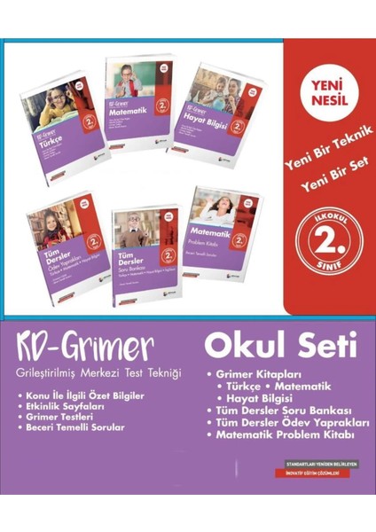 2. Sınıf Dörtrenk Yayınları Rd-Grimer Set (6 Kitap)