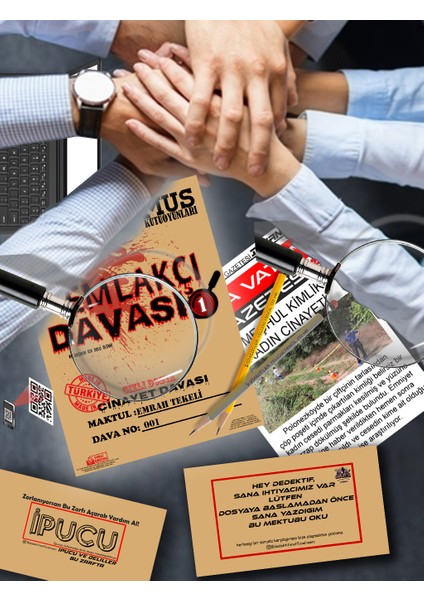 Çözülemeyen Katili Bulma Davası Emlakçı Davası Dedektif Kutu Oyunu