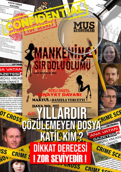 Mankenin Sır Dolu Ölümü , Cinayet Çözme ve Katili Bulma Oyunu, Suçluyu Bulma Oyunu Katil Kim,Dedektiflik Oyunu