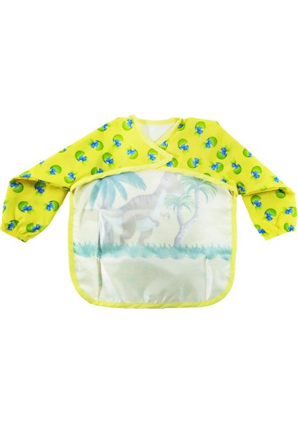 Desenli Karakter Baskılı Kollu Giydirilebilir Bebek Mama Önlüğü modelleri