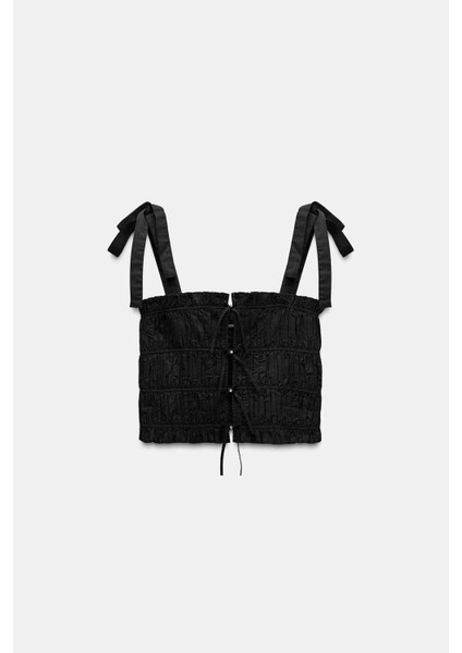 Zara, Taşlı Fiyonk Detaylı Poplin Bluz ABZRA1118 fiyatları