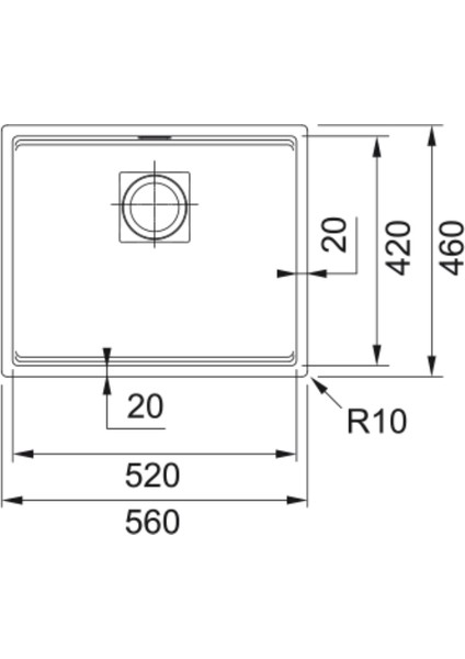 Kubus 2 Kng 110 - 52 Matt Siyah Eviye fiyatları