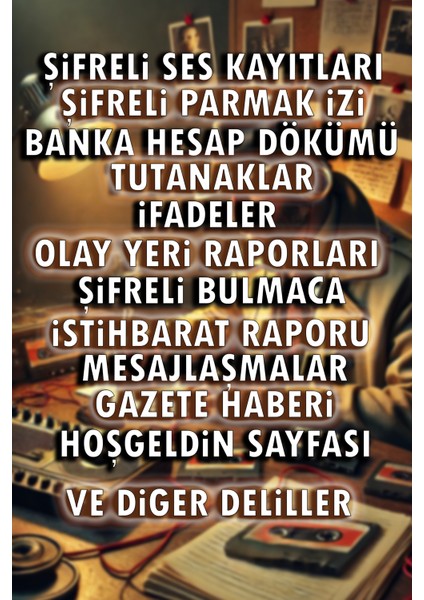 Dedektif Oyunu, Milyonluk Dava, Kanlı Aile Davası, Cinayet Çözme ve Katili Bulma Oyunu Dedektiflik fırsatları