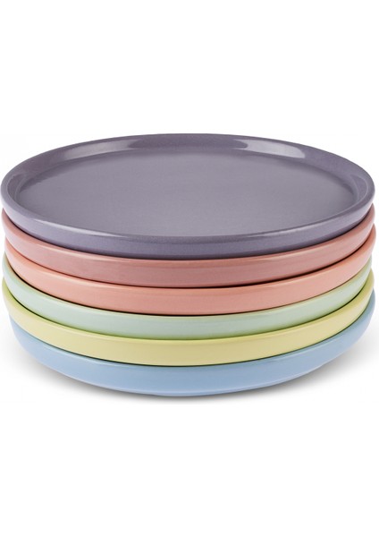 Rainbow 6 Parça Yuvarlak Pasta Seti 20 cm