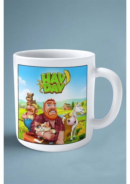 Hayday Oyun Baskılı Kupa Bardak Çift Taraflı Baskı