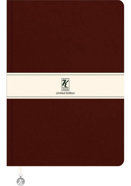 A5 Çizgili Termo Deri ve Esnek Kapak Limited Edition Defter - Kahverengi