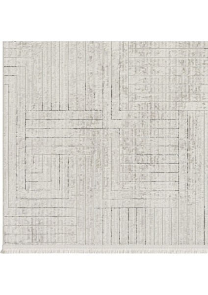 Mısra Koleksiyonu Modern Desenli Halı 5004 Gri