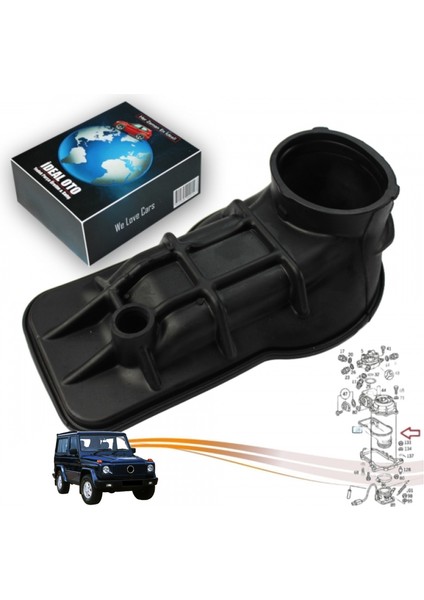 Mercedes G W461 W463 (200 Ge, 230 Ge, 230 Ge, 230 Ge, G 36 Amg) 1989-2025 Model, M102 Motor Için 1 Adet Ördek Lastiği 1021410990