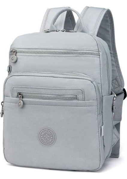 Smart Bags Krinkıl Kumaş Su Geçirmez Sırt Çantası BC 1207 - Açık Gri modelleri