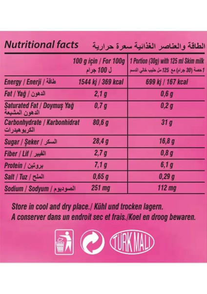 Turk Garden Unicorn Renkli Halka Mısır Gevreği 500 gr 2'li Paket fiyatları